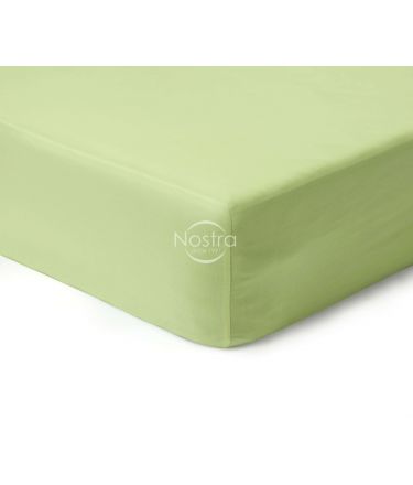 Fitted sateen sheets 00-0017-SHADOW LIME 120x200 cm