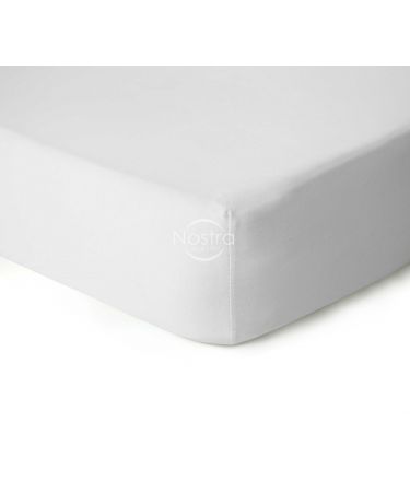 Trikotāžas palagi ar gumiju JERSEY-OPTIC WHIT 120x200 cm