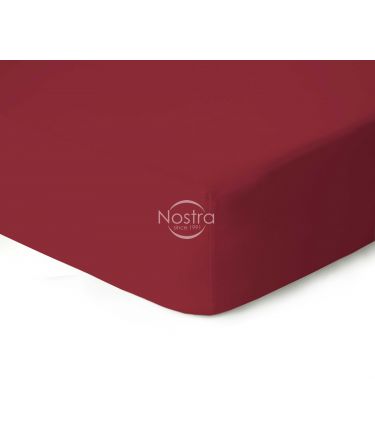 Fitted jersey sheets JERSEY JERSEY-WINE RED 160x200 cm