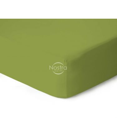 Fitted jersey sheets JERSEY JERSEY-LEAF GREEN 120x200 cm