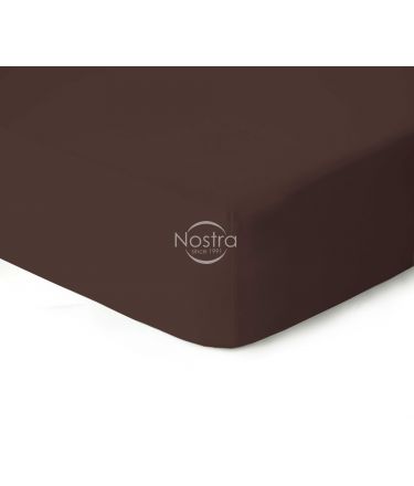 Fitted jersey sheets JERSEY JERSEY-CHOCOLATE 180x200 cm