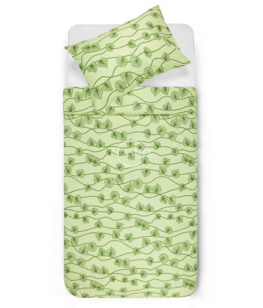 Kokvilnas gultas veļa DALARY 40-0649-GREEN 200x220, 50x70 cm