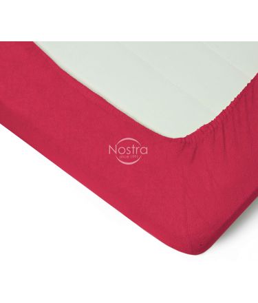 Fitted terry sheets TERRYBTL-WINE RED