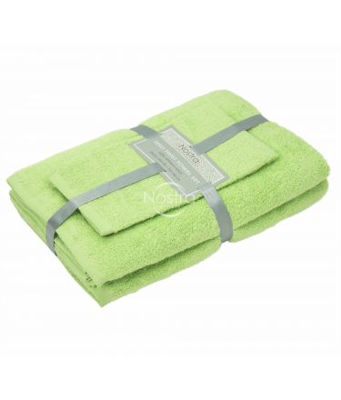 3 piece towel set 380 ZERO TWIST 380 ZT-JADE LIME 30x50, 50x100, 70x140 cm