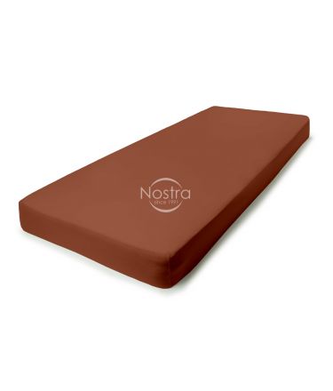 Fitted jersey sheets JERSEY JERSEY-TERRACOTTA 120x200 cm