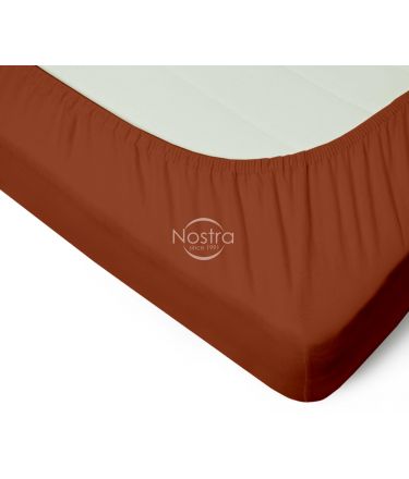 Fitted jersey sheets JERSEY JERSEY-TERRACOTTA 200x220 cm