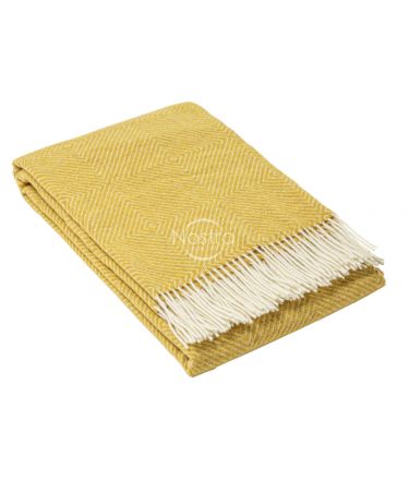 Woolen plaid MERINO-300 80-3042-MUSTARD 140x200 cm