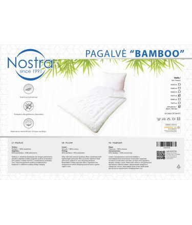 Pillow BAMBOO 00-0000-OPT.WHITE 70x70 cm