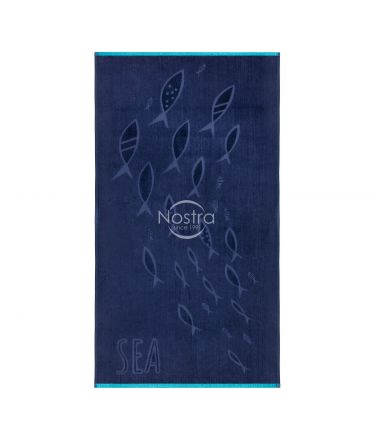 Beach towel 365J VELOUR T0129-DARK BLUE 70x140 cm