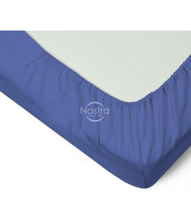Fitted sateen sheets 00-0271-BLUE 120x200 cm
