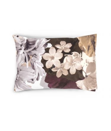 Maco sateen pillow cases with zipper 20-0095-BROWN 50x70 cm