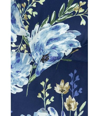 PREMIUM mako satīna gultas veļa CELINE 20-1541-BLUE 140x200, 50x70 cm