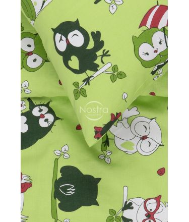 Детское постельное белье FRIENDLY OWLS 10-0451-GREEN 100x145, 40x60, 107x150 cm