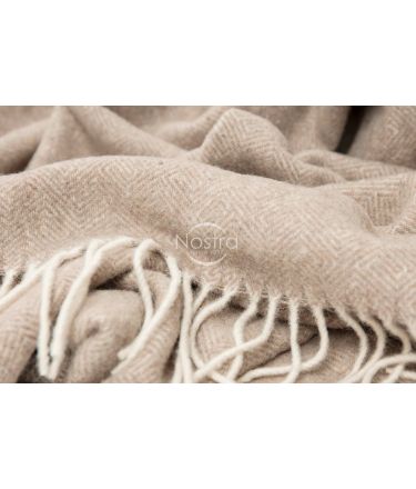 Woolen plaid MERINO-300 80-2060-LIGHT BROWN