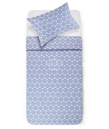 Flannel bedding set BARRET 40-1438-BLUE 200x220, 70x70 cm