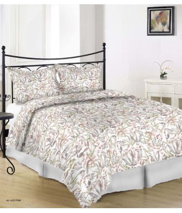 Sateen bedding set AMINA 40-1420-PINK