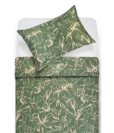 PREMIUM mako satīna gultas veļa COOPER 20-1732-GREEN 200x220, 50x70 cm