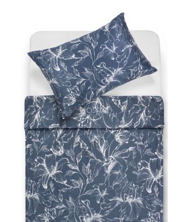 PREMIUM mako satīna gultas veļa COOPER 20-1732-BLUE 200x220, 50x70 cm