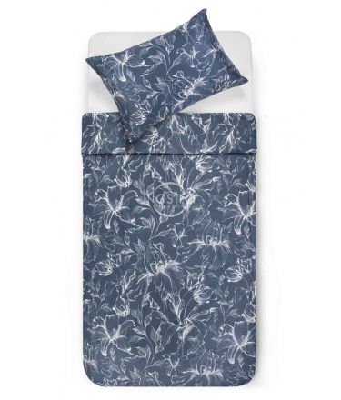 PREMIUM mako satīna gultas veļa COOPER 20-1732-BLUE 140x200, 50x70 cm