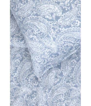 PREMIUM mako satīna gultas veļa CLAIRE 40-1422-FOREVER BLUE 140x200, 50x70 cm