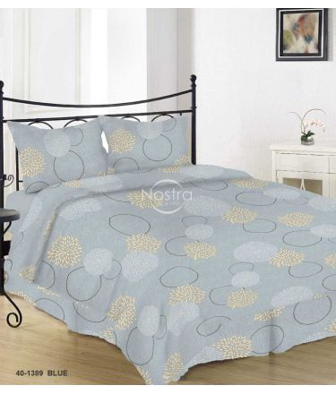 Kokvilnas gultas veļa DALILA 40-1389-BLUE 200x220, 50x70 cm