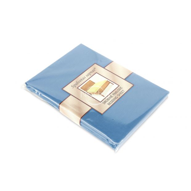 Kokvilnas palags 00-0022-LIGHT BLUE 150x220 cm