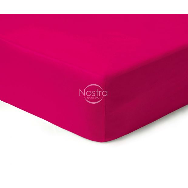 Fitted sateen sheets 00-0152-FUCHSIA 180x200 cm