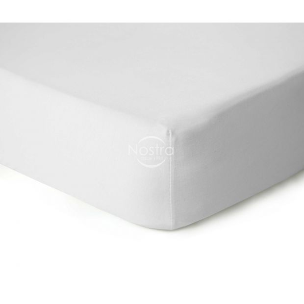 Trikotāžas palagi ar gumiju JERSEY-OPTIC WHIT 90x200 cm