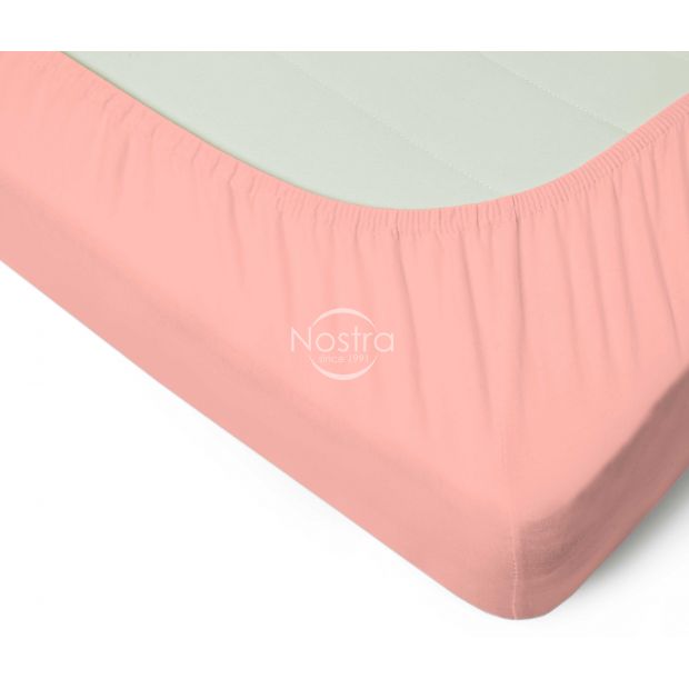 Fitted jersey sheets JERSEY JERSEY-PEACH AMBER 200x220 cm