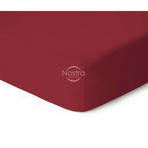 Fitted jersey sheets JERSEY JERSEY-WINE RED 200x220 cm