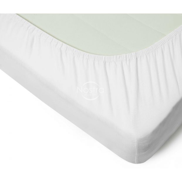 Fitted jersey sheets JERSEY JERSEY-OPTIC WHITE 120x200 cm
