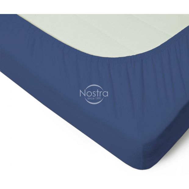 Fitted jersey sheets JERSEY JERSEY-PALACE BLUE 160x200 cm