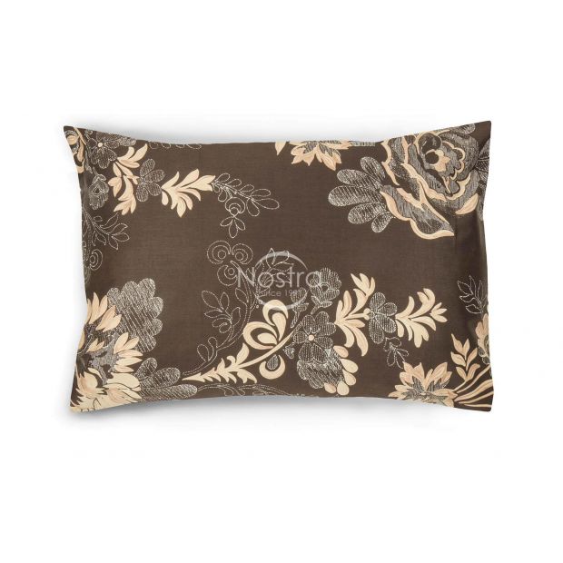Sateen pillow cases with zipper 20-1301-BROWN/CACA 50x70 cm