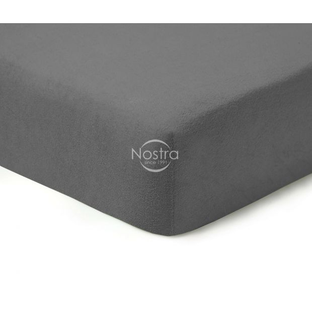 Fitted terry sheets TERRYBTL-DARK GREY 90x200 cm