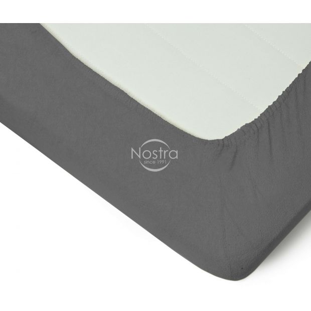 Fitted terry sheets TERRYBTL-DARK GREY 90x200 cm
