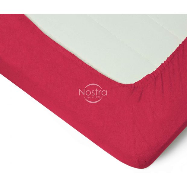 Fitted terry sheets TERRYBTL-WINE RED 90x200 cm