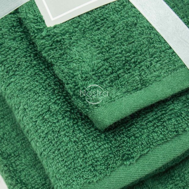 3 piece towel set 380 ZERO TWIST 380 ZT-PINE GREEN 30x50, 50x100, 70x140 cm