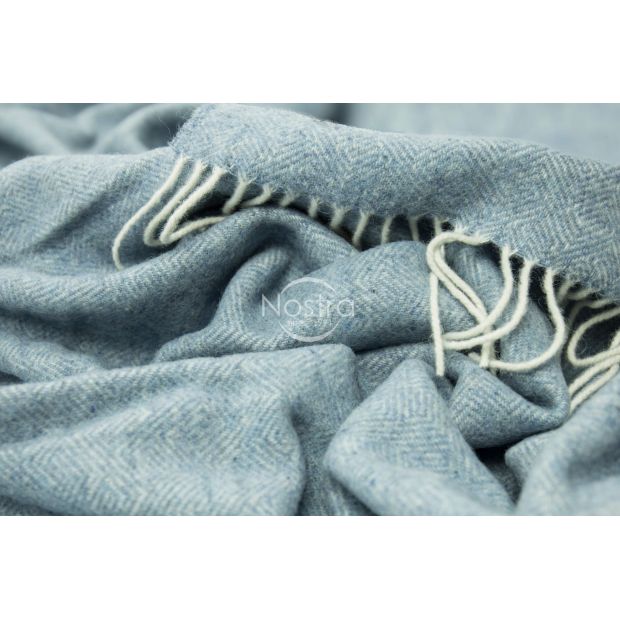 Woolen plaid MERINO-300 80-2060-LIGHT BLUE 140x200 cm