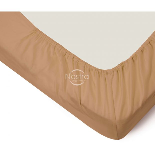 Fitted sateen sheets 00-0155-FROST ALMOND 200x220 cm