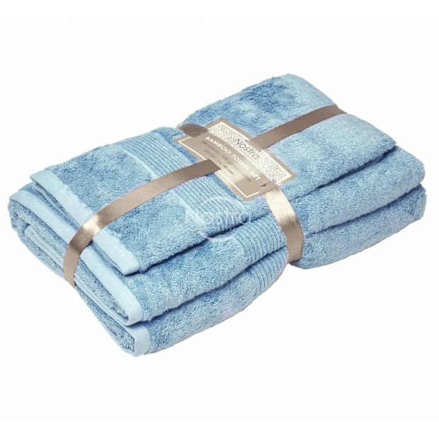Bamboo towels set BAMBOO-600 T0105-DUSTY BLUE 50x100, 70x140 cm