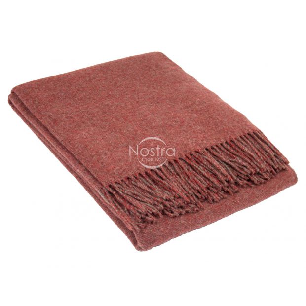 Woolen plaid MERINO-300 80-3257-TERRA BROWN