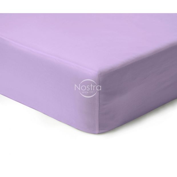 Fitted sateen sheets 00-0033-SOFT LILAC 180x200 cm