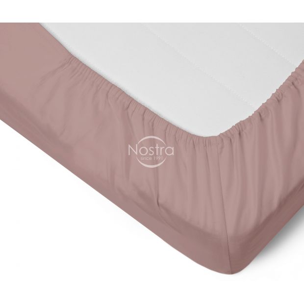 Fitted sateen sheets 00-0350-MAUVE 180x200 cm