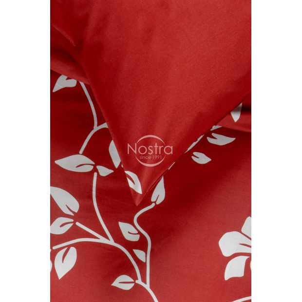 Satīna gultas veļa AGGI 20-1385-WINE RED 140x200, 50x70 cm