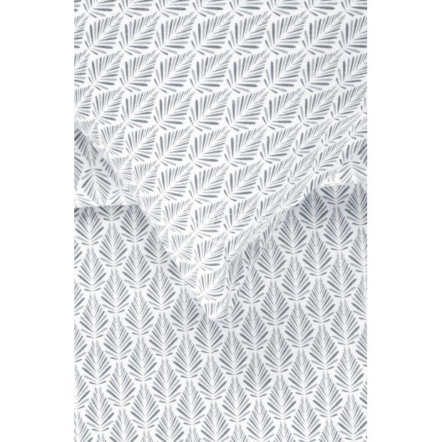 Фланелевое постельное бельё BECKETT 40-1437-GREY 200x220, 50x70 cm