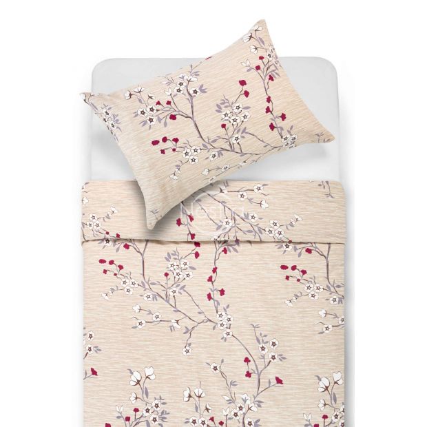 Flannel bedding set BRIANNA 20-1751-BEIGE