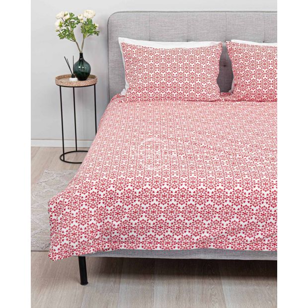 Фланелевое постельное бельё BARRET 40-1438-RED 200x220, 70x70 cm
