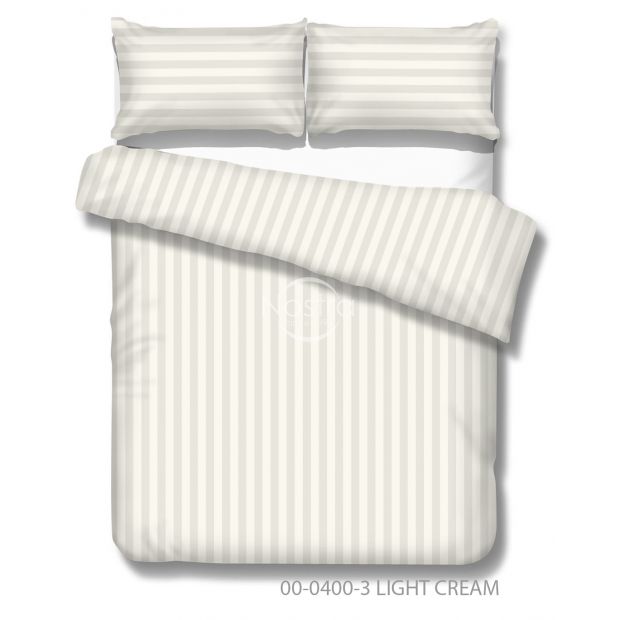Sateen bedding set ALIVIA 00-0400-3 LIGHT CREAM 200x220, 50x70 cm