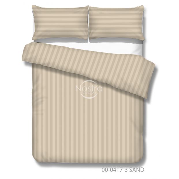 Sateen bedding set ALIVIA 00-0417-3 SAND 140x200, 50x70 cm