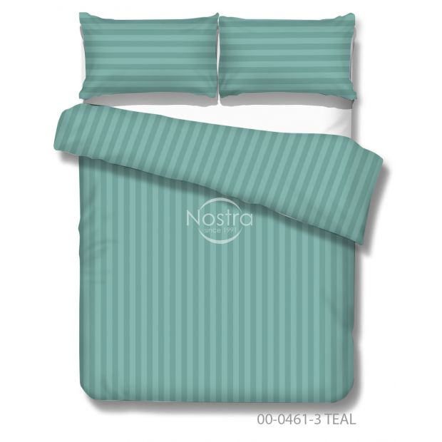 Sateen bedding set ALIVIA 00-0461-3 TEAL 140x200, 50x70 cm